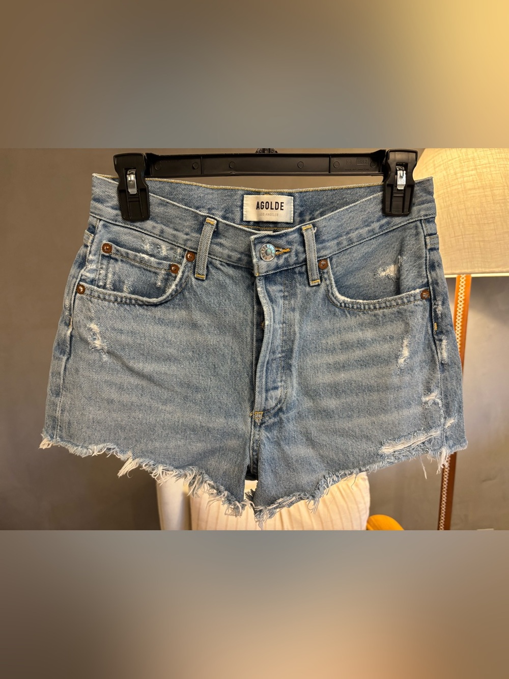 Agolde Parker denim shorts